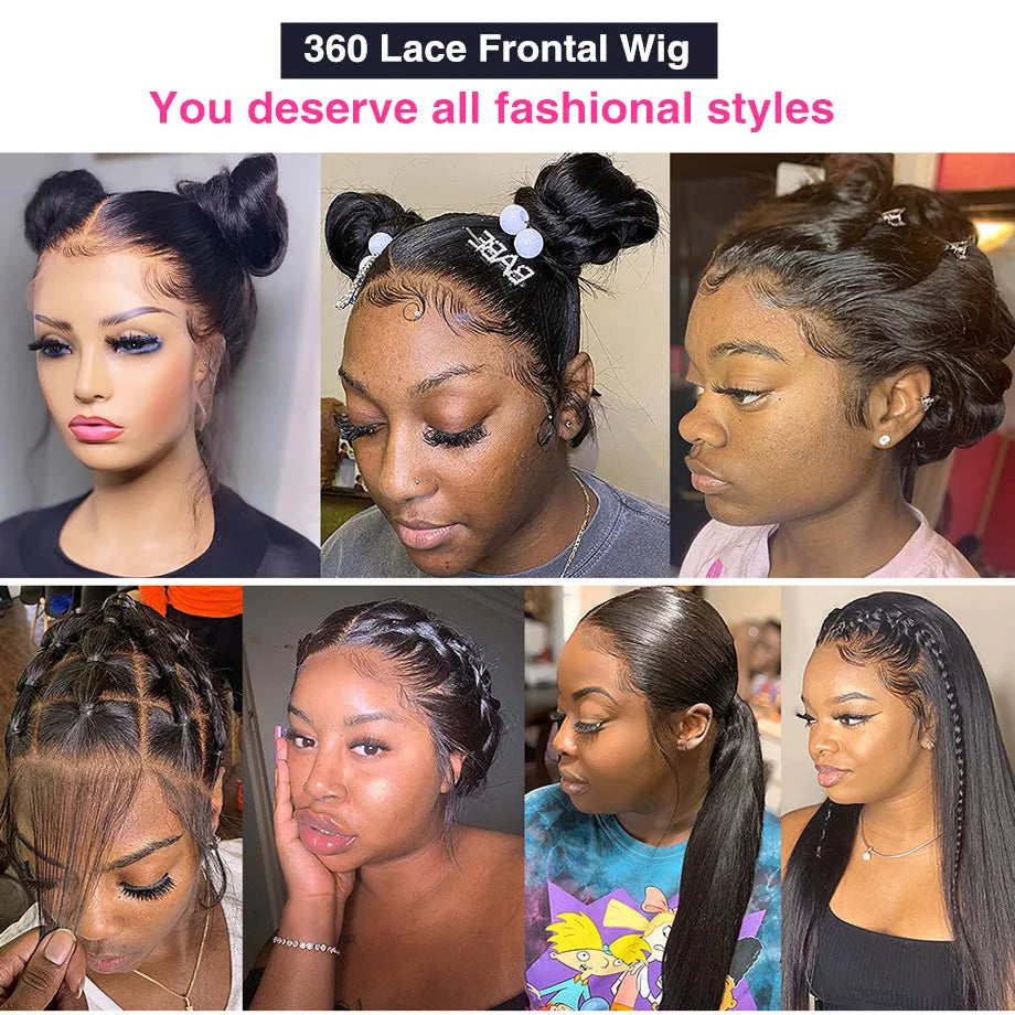 30” Brazilian Straight Lace Front Wig – 13x4 Glueless Human Hair