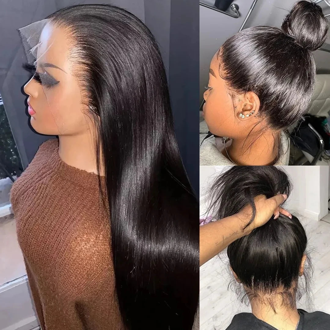 30” Brazilian Straight Lace Front Wig – 13x4 Glueless Human Hair